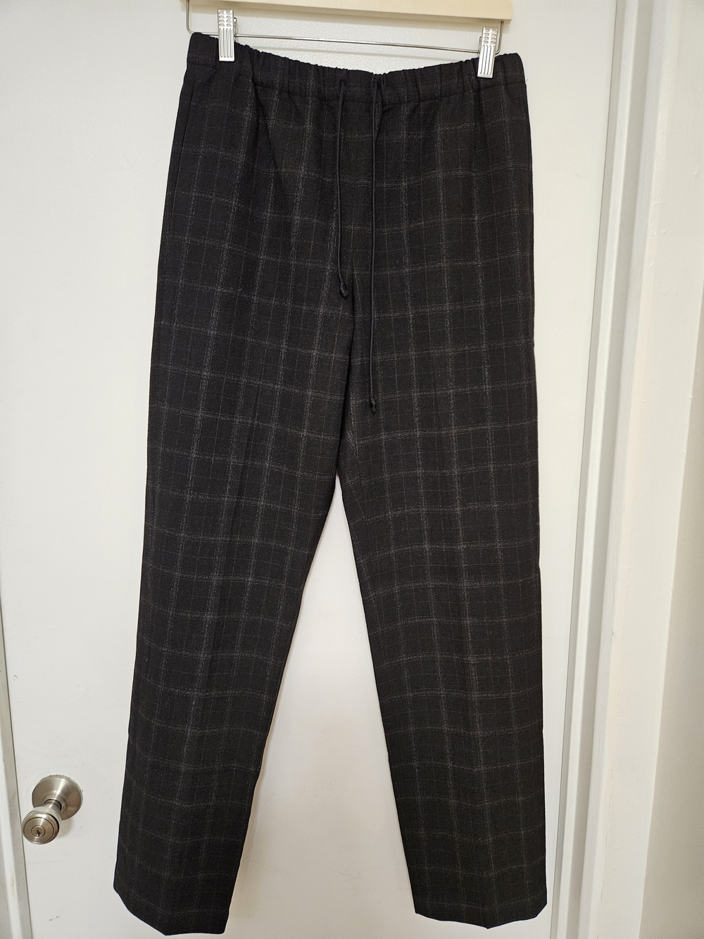 The Group by Babaton Women's Black Plaid Straight-Leg Pants